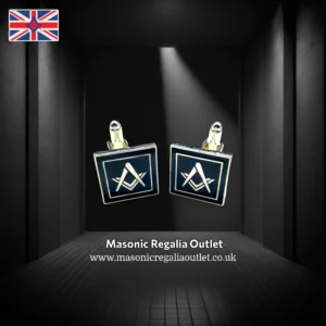 Black Modern Masonic Cufflinks