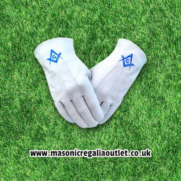 Masonic leather golves